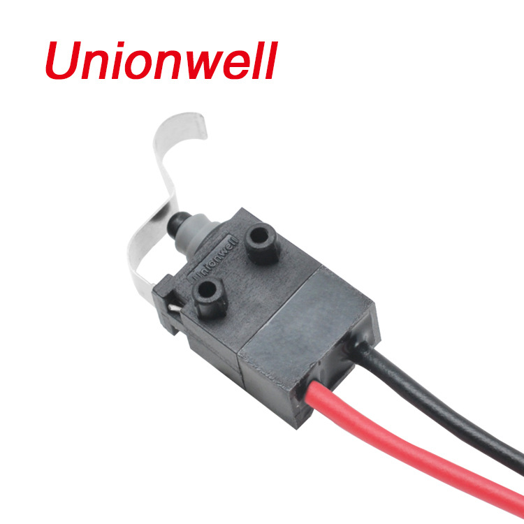 汽車新能源充電槍2線微動(dòng)開關(guān)帶手柄 家用電器洗衣機(jī)小型微動(dòng)開關(guān)