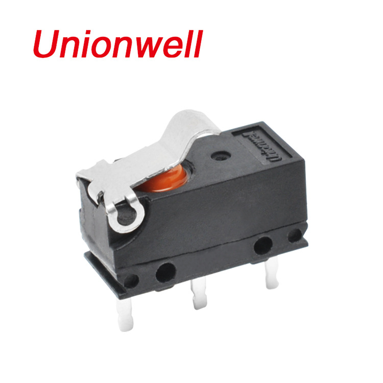 Unionwell新能源汽車防爆閥微動(dòng)開關(guān) 電機(jī)控制器防水微動(dòng)開關(guān)帶柄
