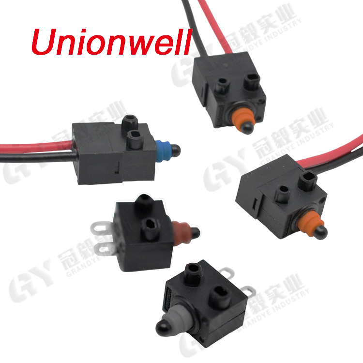 Unionwell汽車(chē)引擎蓋鎖微動(dòng)開(kāi)關(guān) 新能源車(chē)放電槍防水微動(dòng)開(kāi)關(guān)帶線(xiàn)
